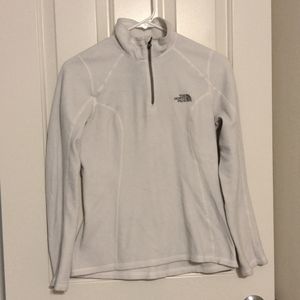Women's The North Face White Fleece Jacket Pullover
